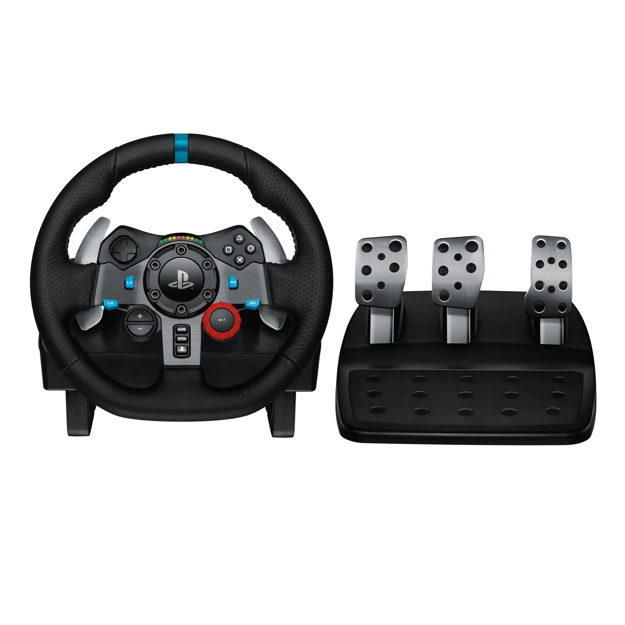 Logitech G29 Driving Force Racing Wheel and Floor Pedals for PS5, PS4, PC