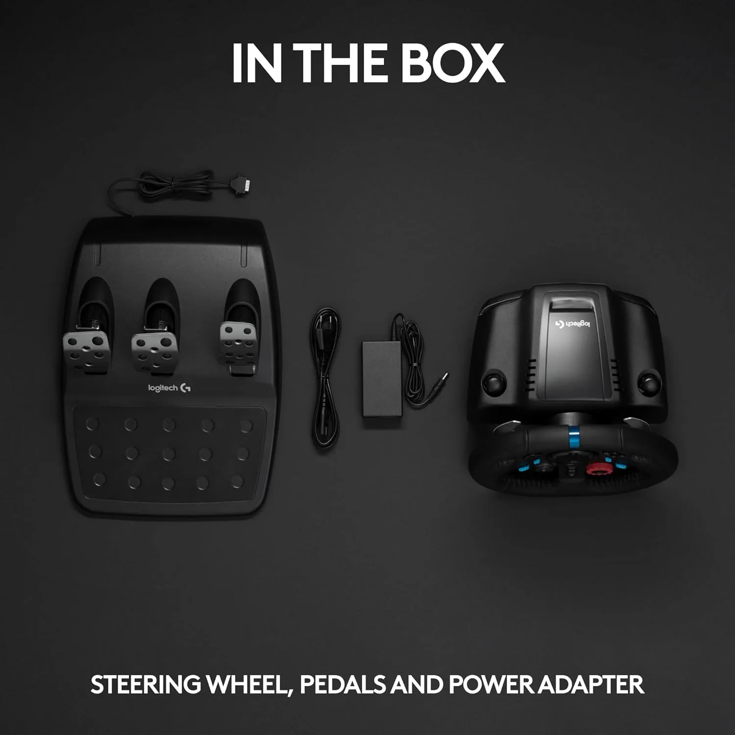 Logitech G29 Driving Force Racing Wheel and Floor Pedals for PS5, PS4, PC