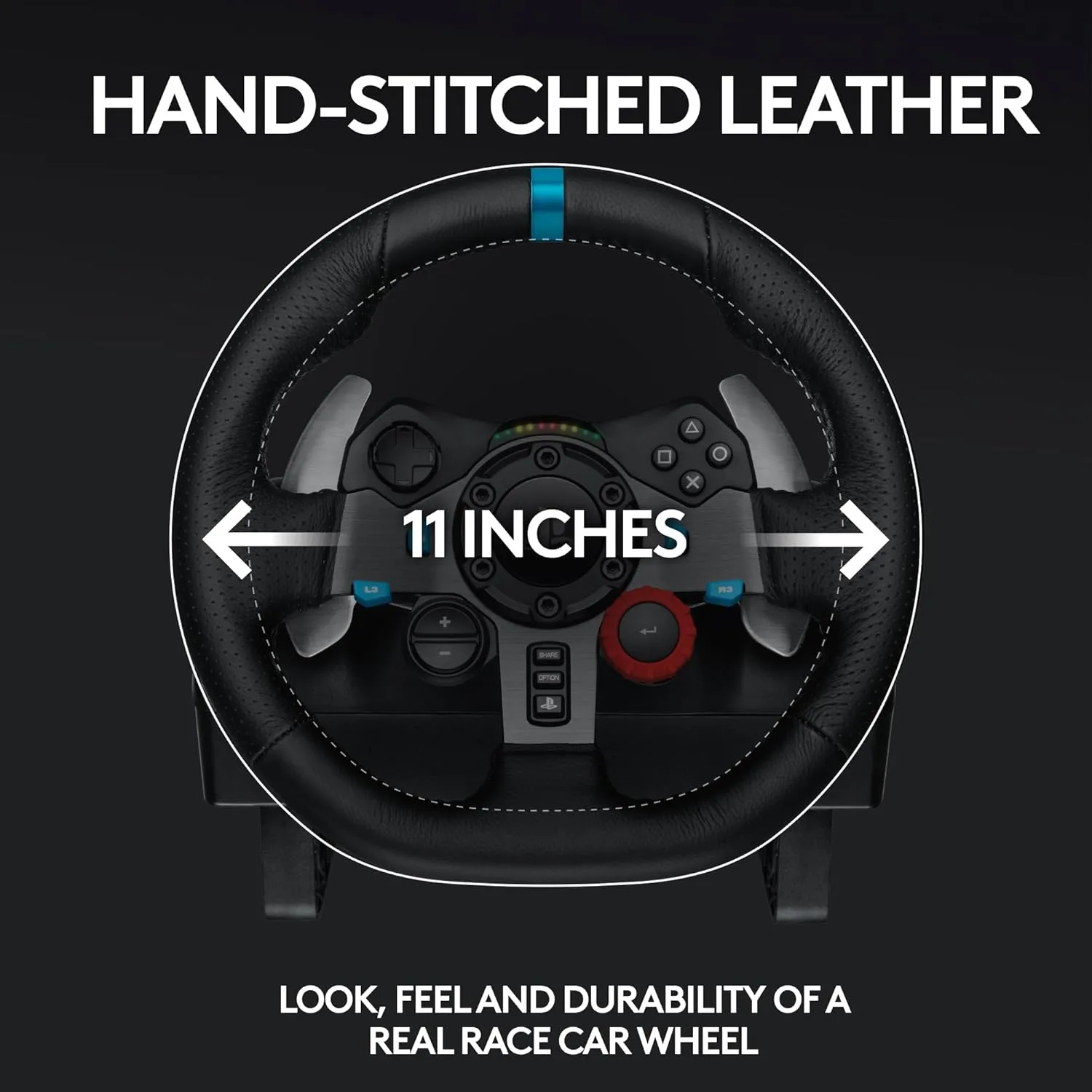 Logitech G29 Driving Force Racing Wheel and Floor Pedals for PS5, PS4, PC
