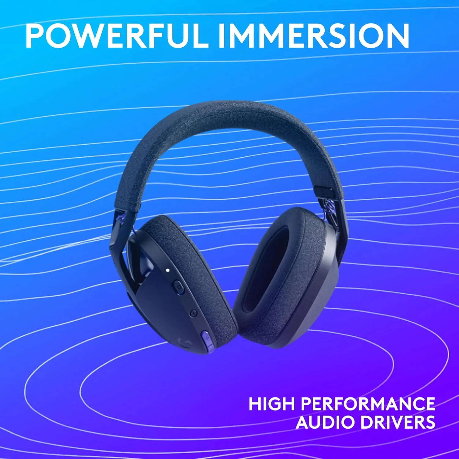 Logitech G321 Lightspeed Wireless Bluetooth Gaming Headset, Dynamic Comfort - Black