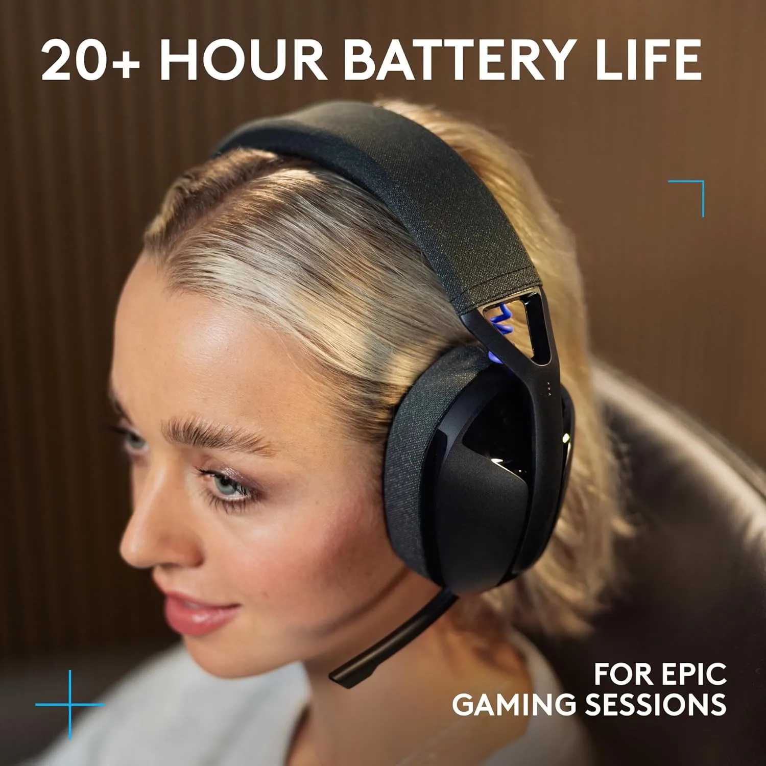 Logitech G321 Lightspeed Wireless Bluetooth Gaming Headset, Dynamic Comfort - Black