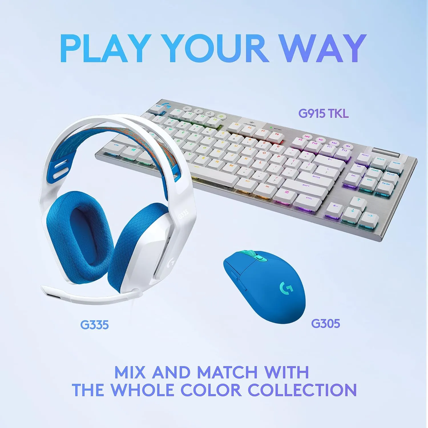 Logitech G335 Wired Gaming Headset - White