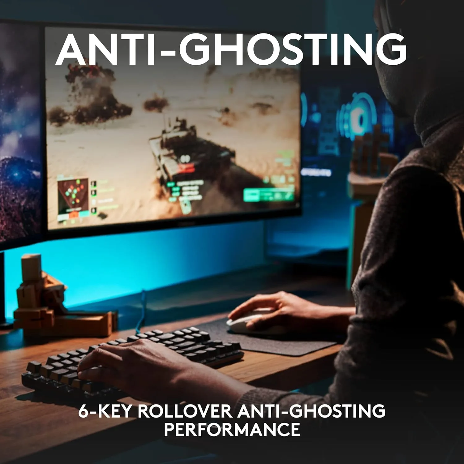 Logitech G413 SE Full-Size Mechanical Gaming Keyboard - Backlit Keyboard with Tactile Mechanical Switches, Anti-Ghosting