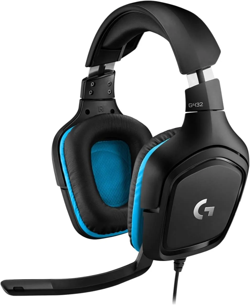 Logitech G432 Wired Gaming Headset, 7.1 Surround Sound, DTS Headphone:X 2.0, Flip-to-Mute Mic