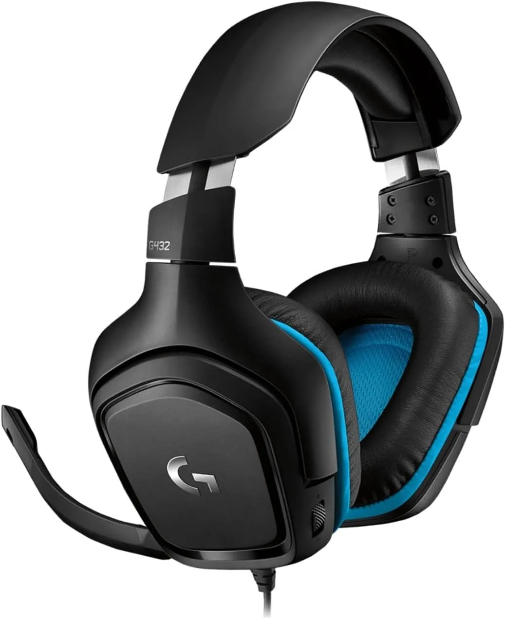 Logitech G432 Wired Gaming Headset, 7.1 Surround Sound, DTS Headphone:X 2.0, Flip-to-Mute Mic