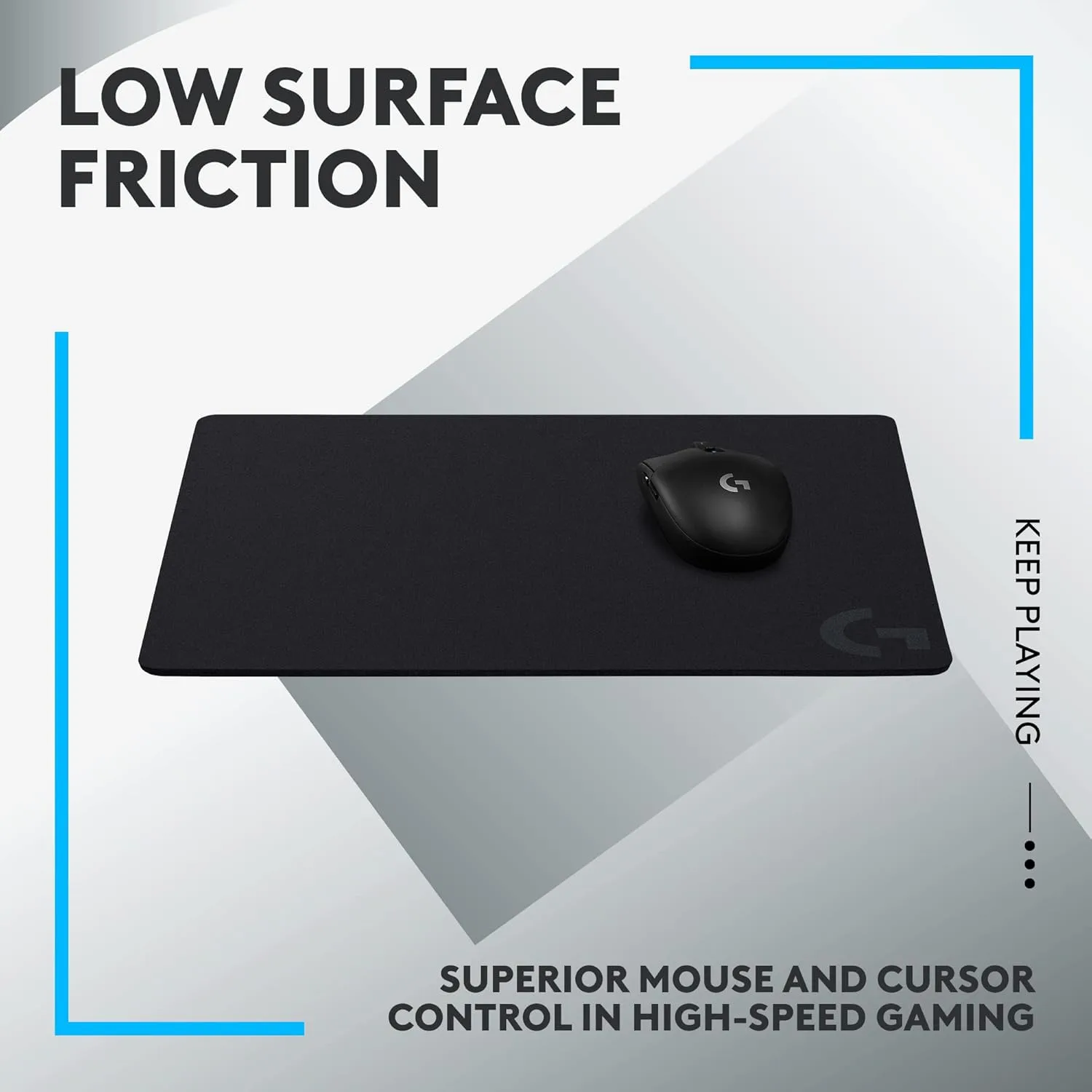 LOGITECH G Gaming Mouse Pad - Performance-Tuned Surface & Non-Slip Base