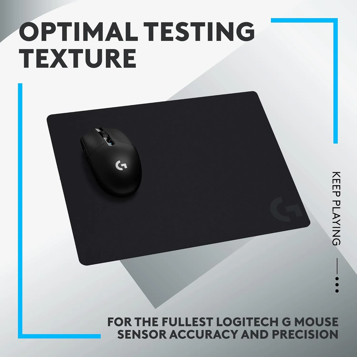 LOGITECH G Gaming Mouse Pad - Performance-Tuned Surface & Non-Slip Base