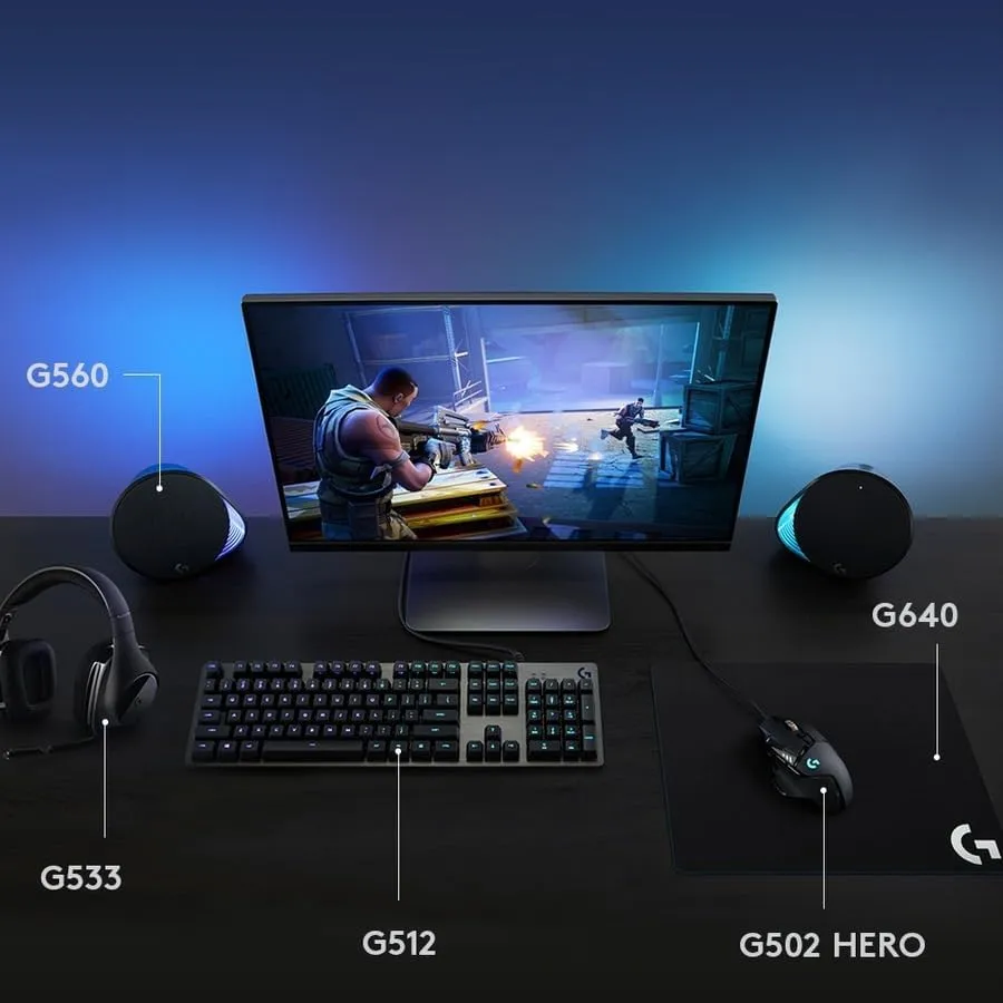 Logitech G512 Carbon RGB Mechanical USB 2.0 Gaming Keyboard (Romer-G Tactile)