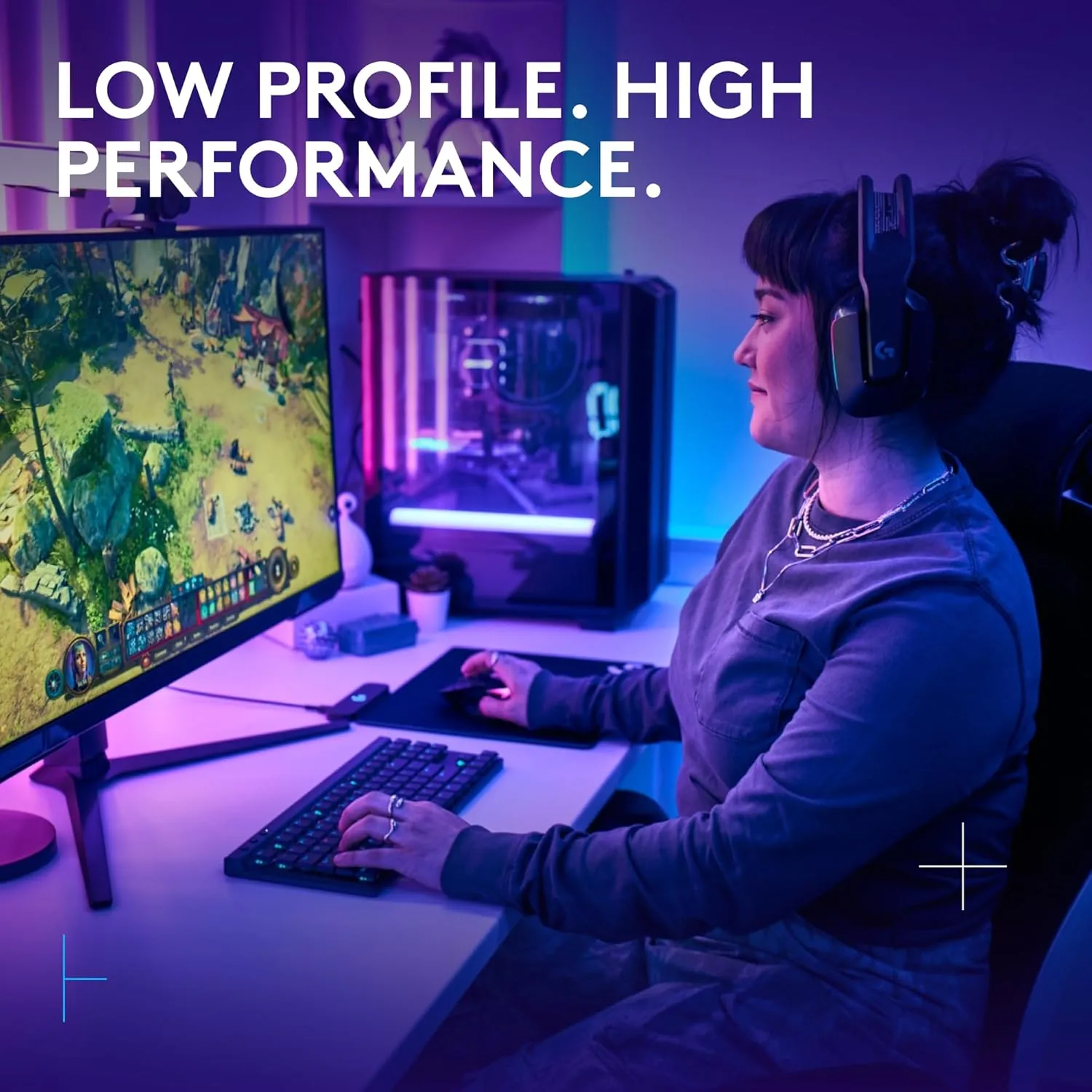 Logitech G G515 TKL Low-Profile Gaming Keyboard, LIGHTSYNC RGB