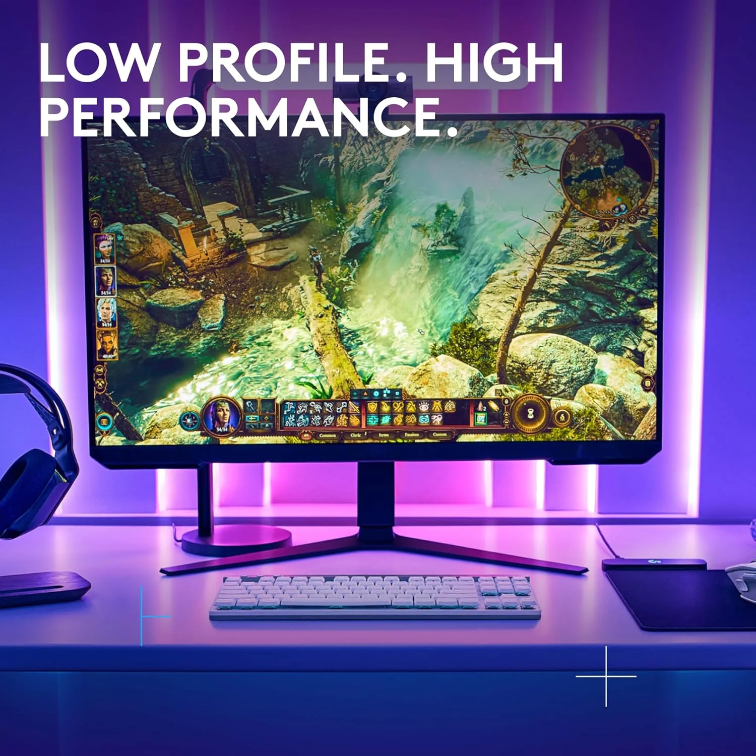 Logitech G G515 TKL Low-Profile Gaming Keyboard, LIGHTSYNC RGB