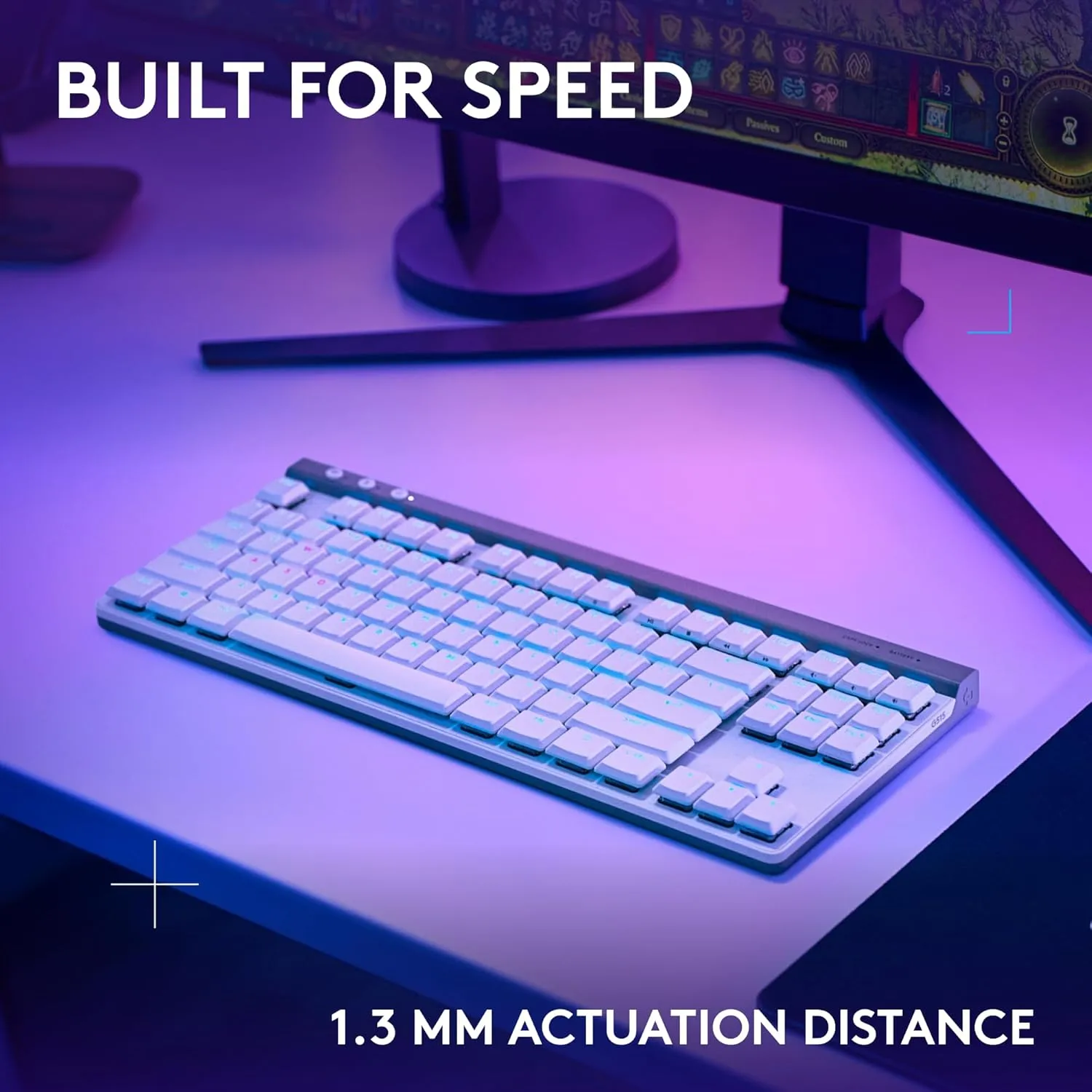 Logitech G G515 TKL Low-Profile Gaming Keyboard, LIGHTSYNC RGB