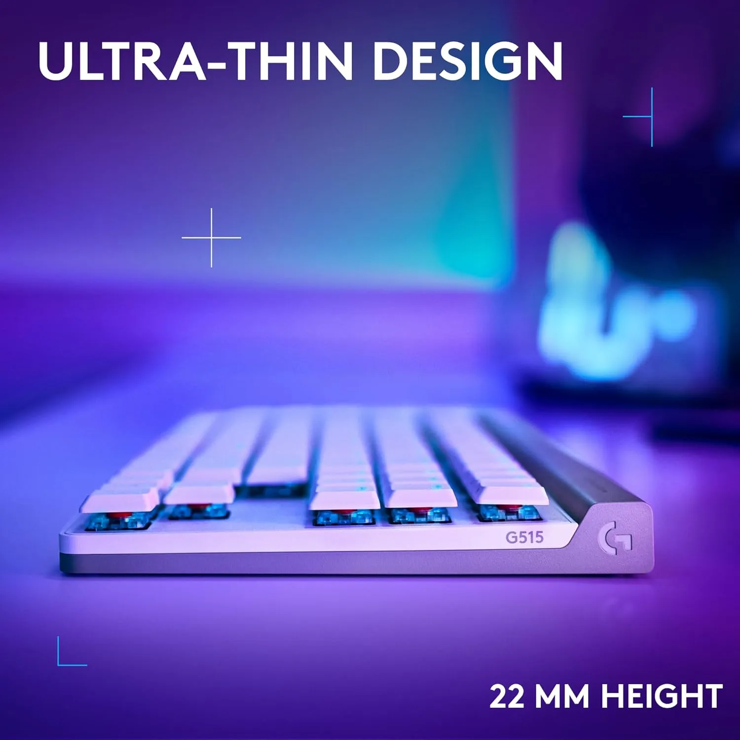 Logitech G G515 TKL Low-Profile Gaming Keyboard, LIGHTSYNC RGB