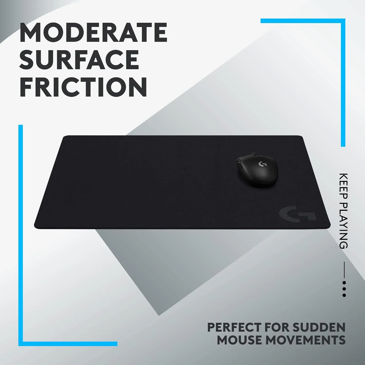 LOGITECH G Gaming Mouse Pad - Performance-Tuned Surface & Non-Slip Base