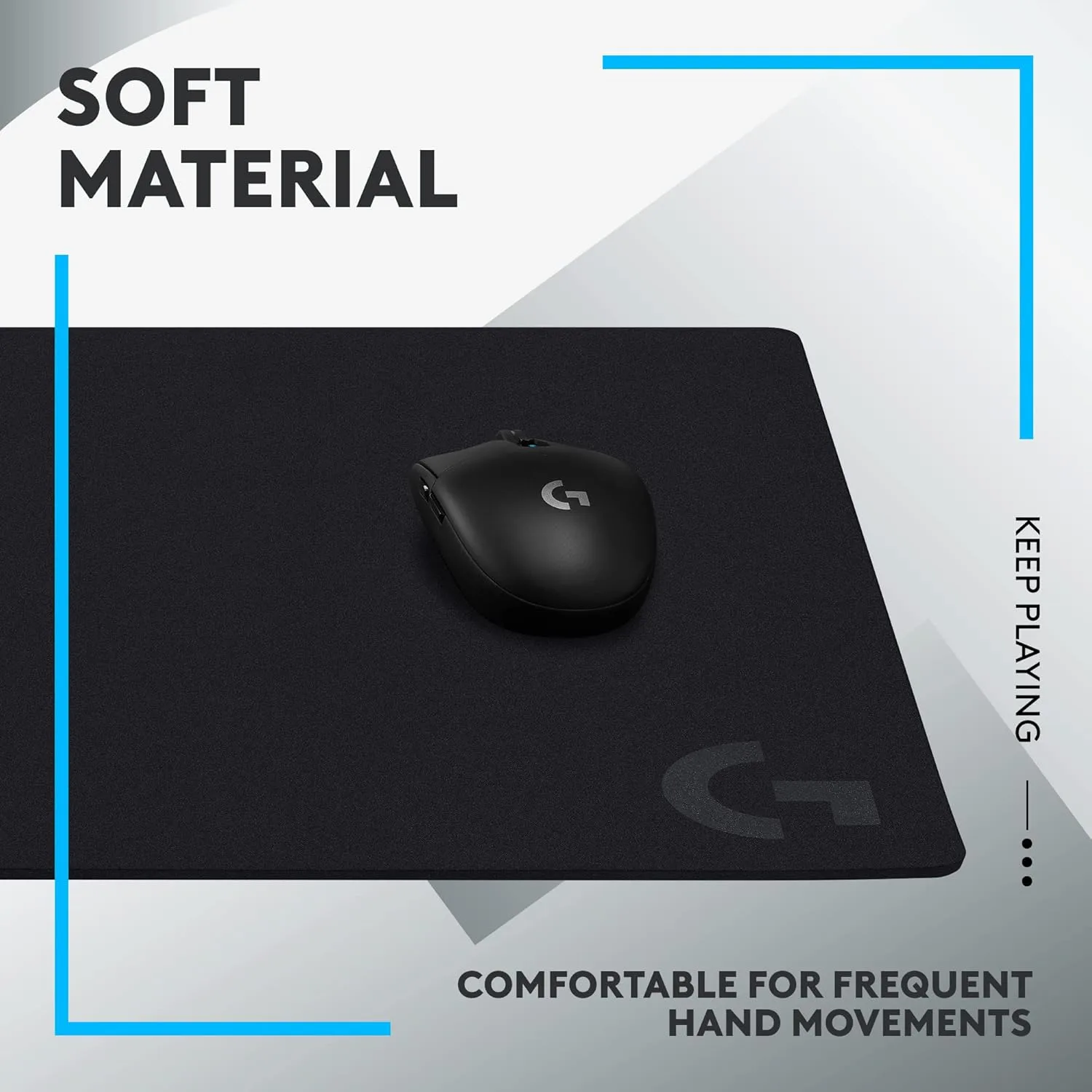 LOGITECH G Gaming Mouse Pad - Performance-Tuned Surface & Non-Slip Base