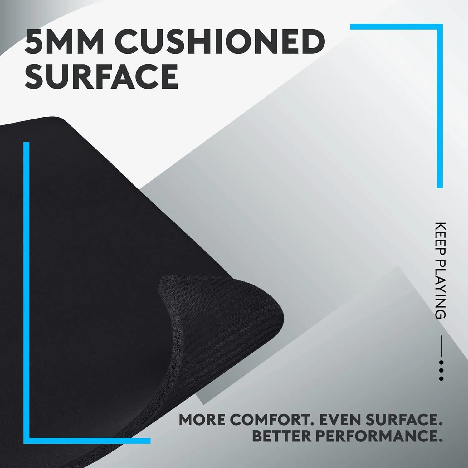 Logitech G740 Large Thick Gaming Mouse Pad, Cloth, Non-Slip