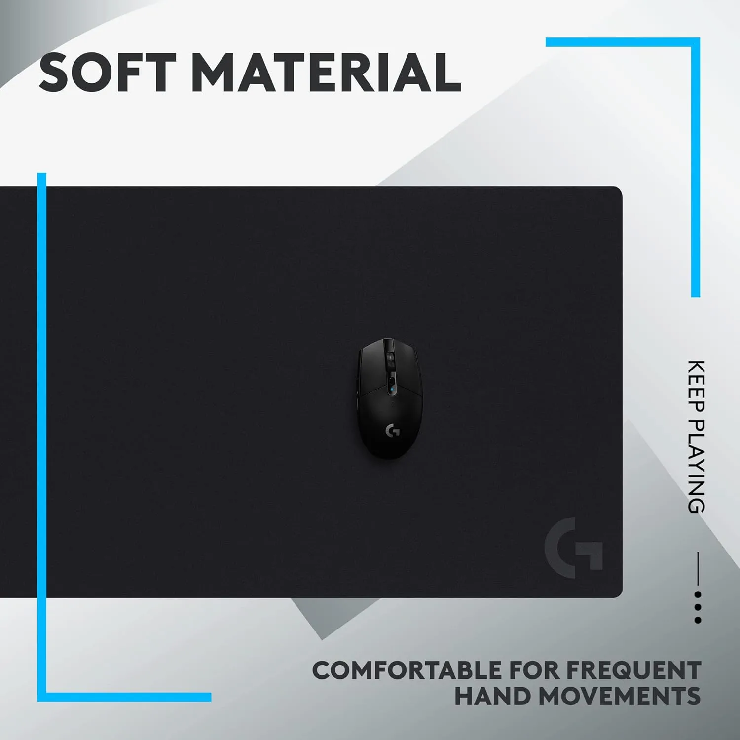 LOGITECH G Gaming Mouse Pad - Performance-Tuned Surface & Non-Slip Base
