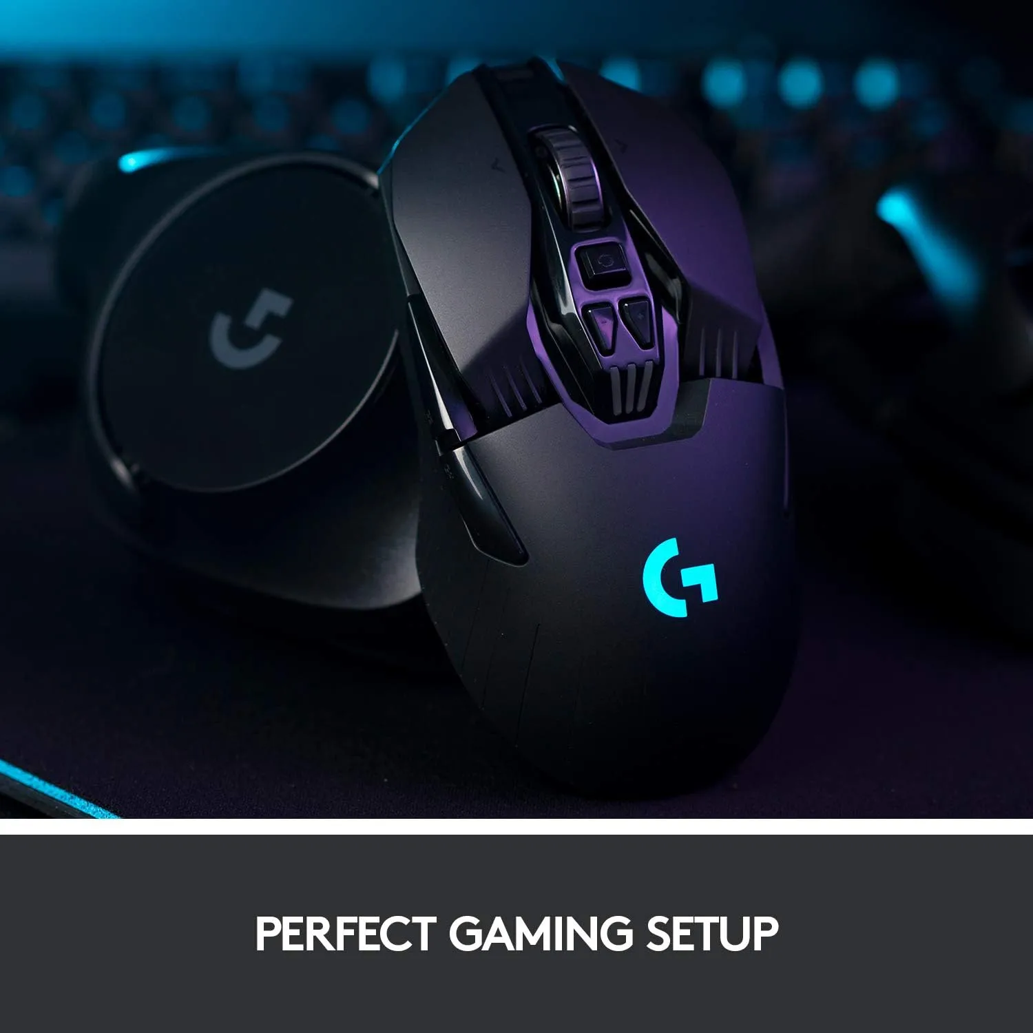 Logitech G903 LIGHTSPEED Wireless Gaming Mouse — HERO 25K Sensor, PowerPlay Compatible, 140+ Hr Battery, Black