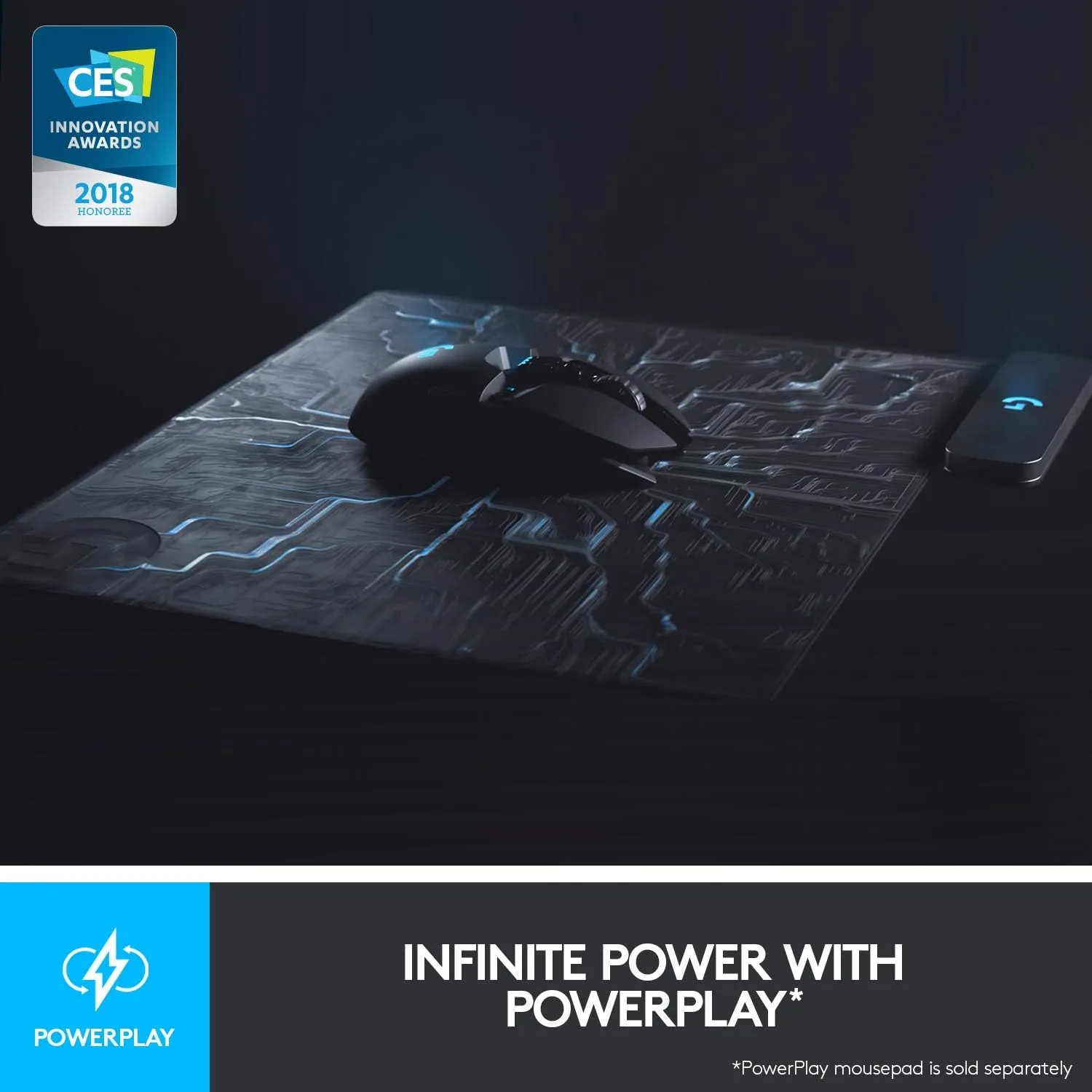 Logitech G903 LIGHTSPEED Wireless Gaming Mouse — HERO 25K Sensor, PowerPlay Compatible, 140+ Hr Battery, Black