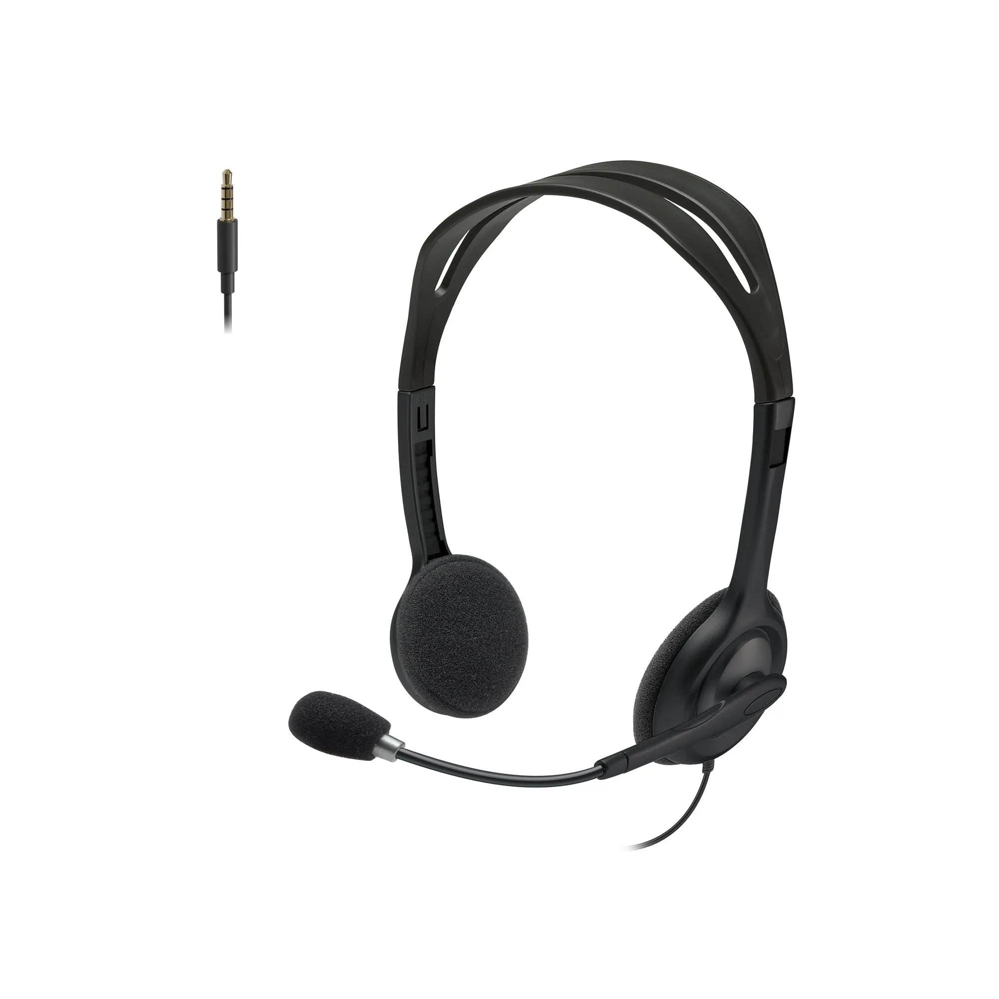 Logitech H111 Wired Stereo Headset with Noise-Cancelling Microphone