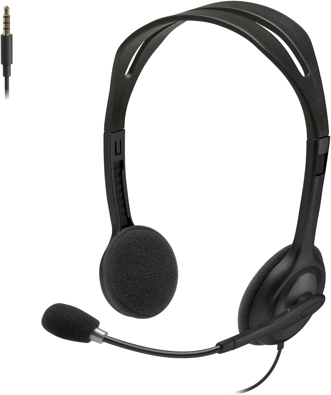 Logitech H111 Wired Stereo Headset with Noise-Cancelling Microphone