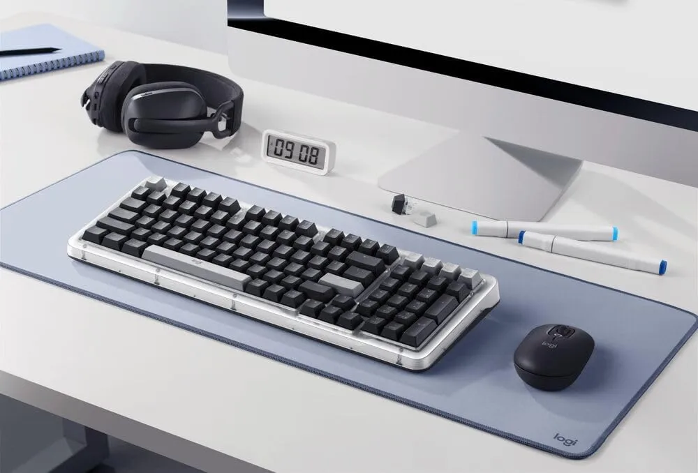 Logitech Alto Keys K98M Wireless Bluetooth Mechanical Keyboard with POP Mouse - Graphite