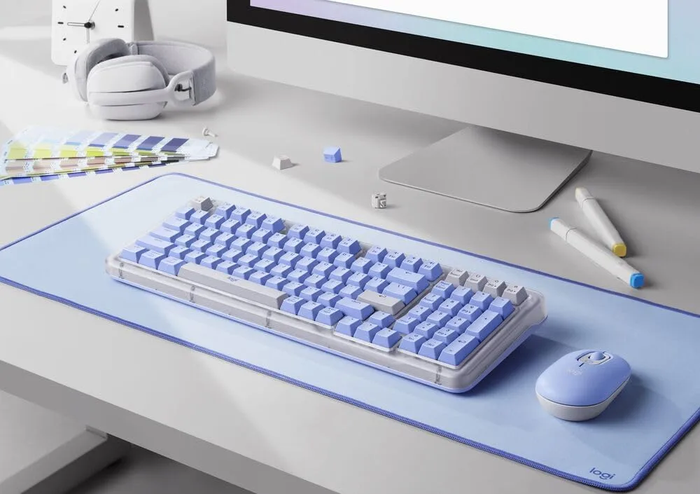 Logitech Alto Keys K98M Wireless Mechanical Keyboard with POP Mouse - Lilac