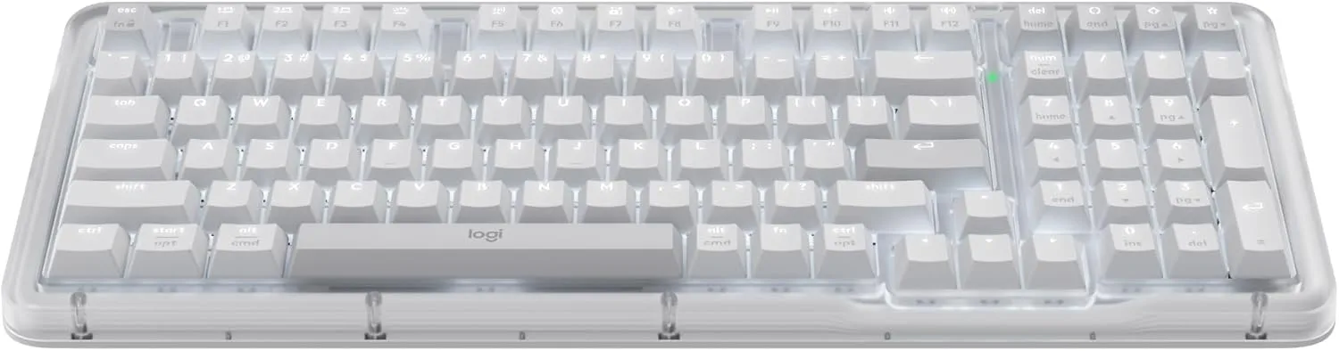 Logitech Alto Keys K98M Wireless Mechanical Keyboard, Customizable - Off-White