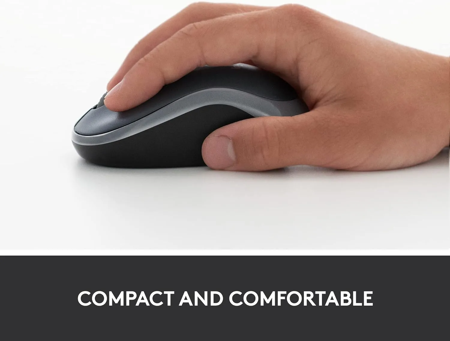 LOGITECH M185 Wireless Mouse, 2.4GHz with USB Nano Receiver, 1000 DPI, Ambidextrous