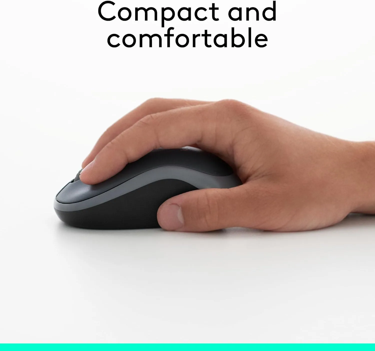 LOGITECH M185 Wireless Mouse, 2.4GHz with USB Nano Receiver, 1000 DPI, Ambidextrous