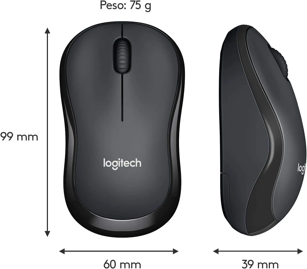 Logitech M220 Silent Wireless Mouse, 2.4 GHz with USB Receiver, 1000 DPI Optical Tracking, 18-Month Battery, Ambidextrous, Compatible with PC, Mac, Laptop (Off-White)