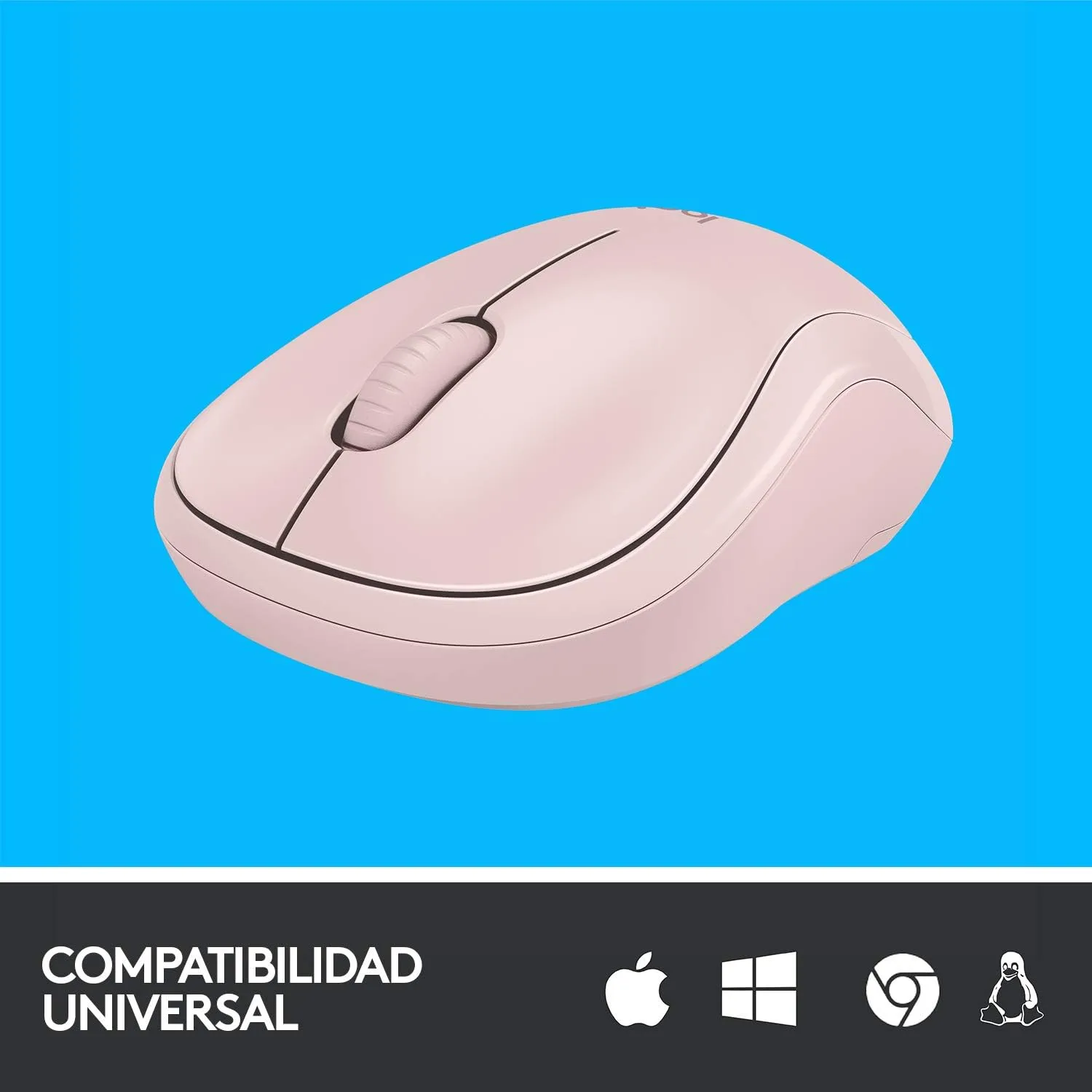 Logitech M220 SILENT Wireless Mouse, Rose
