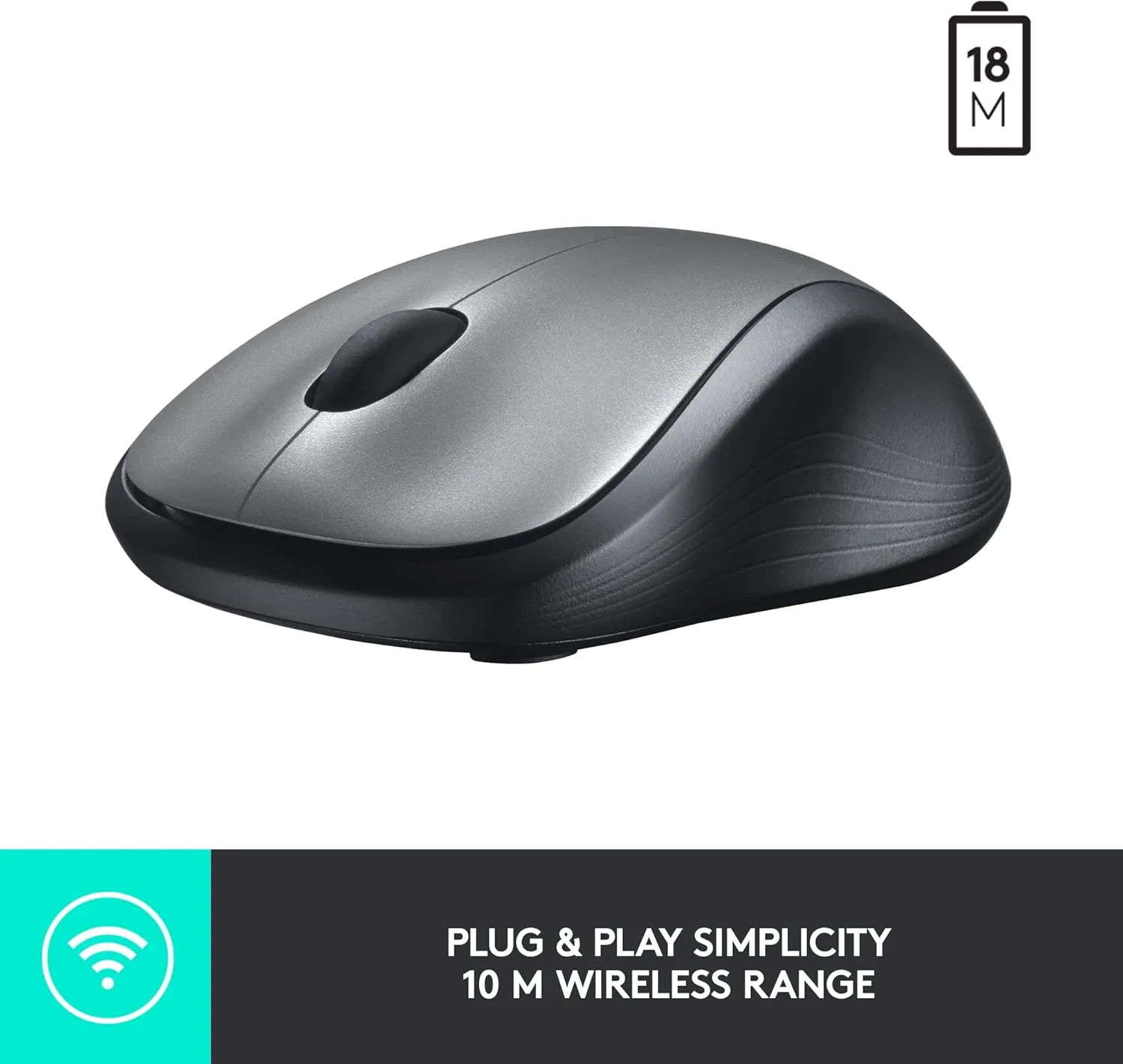 Logitech M310 Wireless Mouse (Silver)
