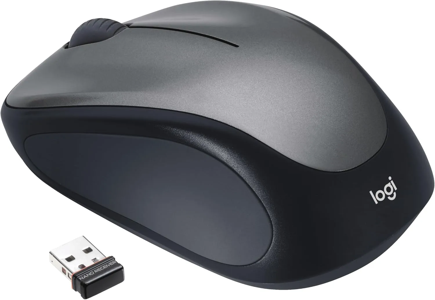 LOGITECH M317 Wireless Mouse, 2.4 GHz with USB Receiver, 1000 DPI, 12 Month Battery