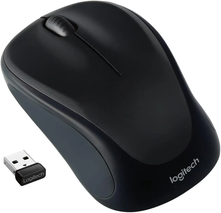 LOGITECH M317 Wireless Mouse, 2.4 GHz with USB Receiver, 1000 DPI, 12 Month Battery
