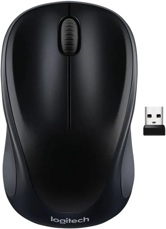 LOGITECH M317 Wireless Mouse, 2.4 GHz with USB Receiver, 1000 DPI, 12 Month Battery