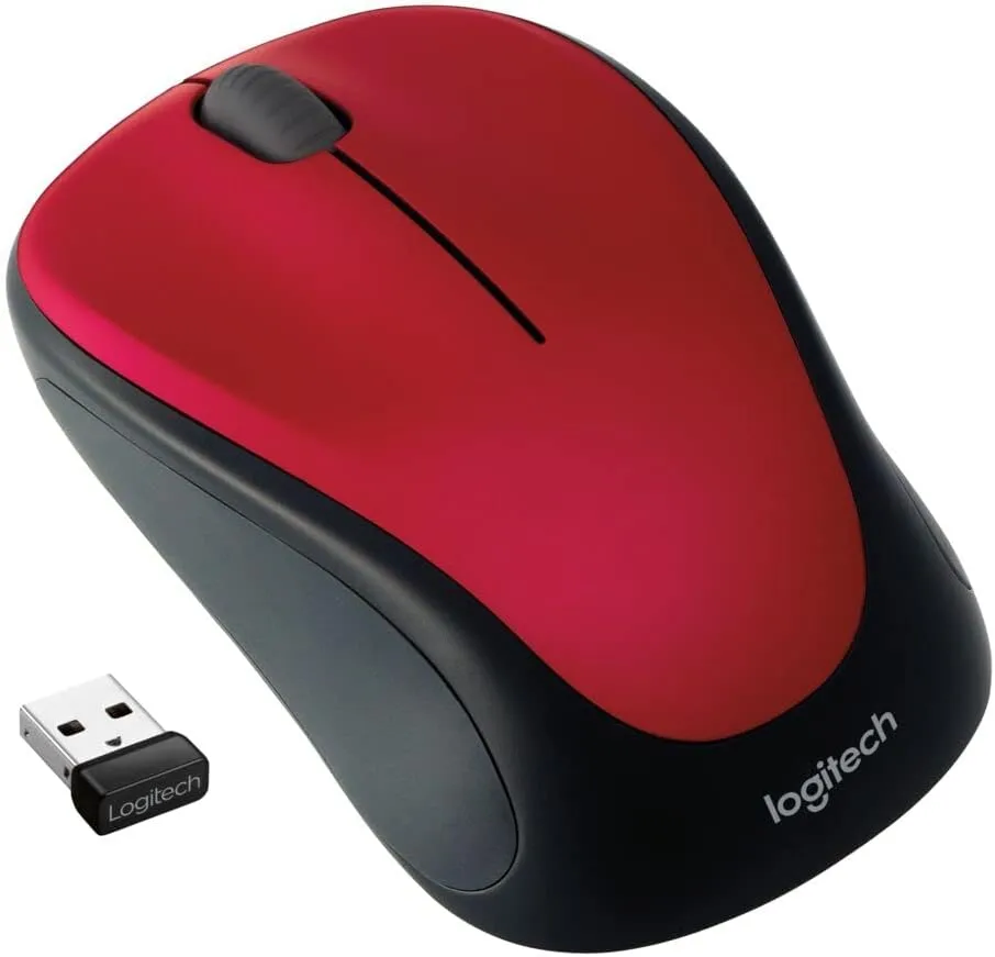 LOGITECH M317 Wireless Mouse, 2.4 GHz with USB Receiver, 1000 DPI, 12 Month Battery