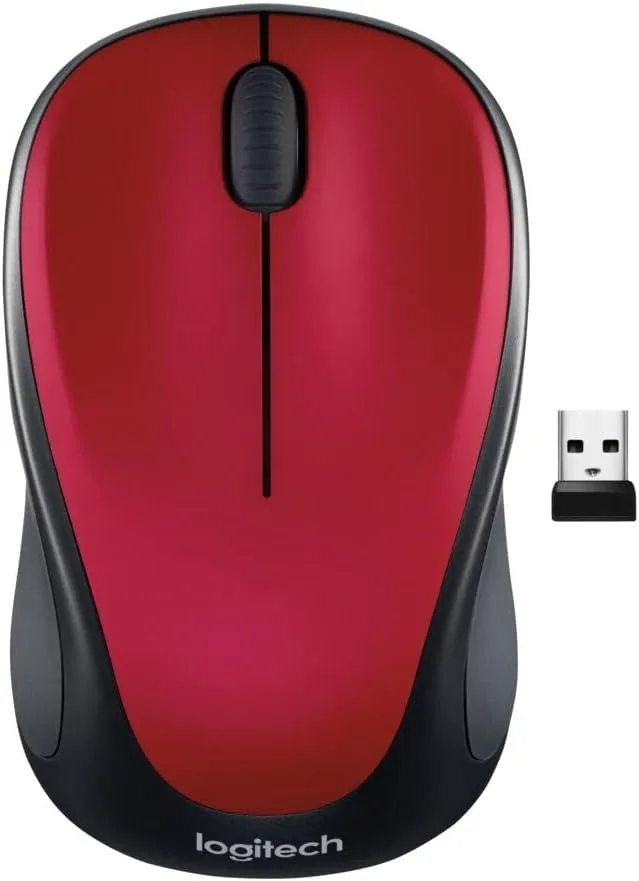 LOGITECH M317 Wireless Mouse, 2.4 GHz with USB Receiver, 1000 DPI, 12 Month Battery