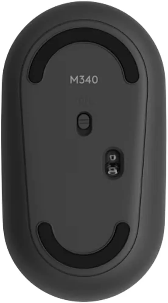 Logitech M340 Wireless Mouse - Speckles, Silent Clicks, USB Receiver