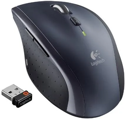 Logitech M705 Marathon Wireless Laser Mouse, 2.4 Ghz Frequency/30 Ft Wireless Range, Right Hand Use, Black