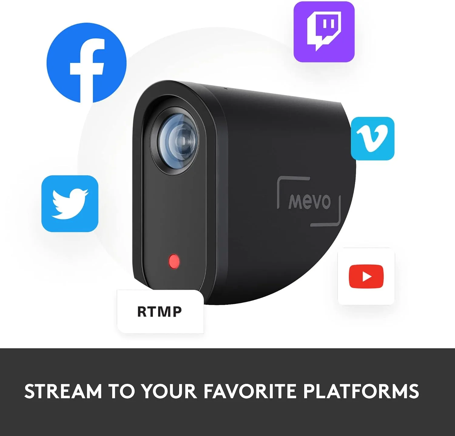 Logitech for Creators Mevo Start 3-Pack Wireless Live Streaming Cameras