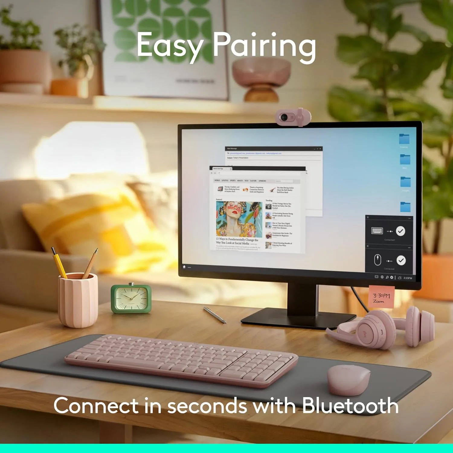 LOGITECH MK250 Bluetooth Wireless Mouse and Keyboard Combo