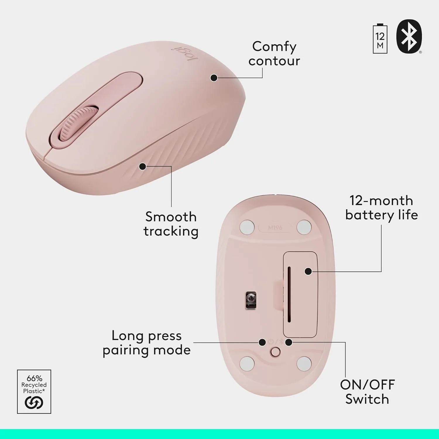 LOGITECH MK250 Bluetooth Wireless Mouse and Keyboard Combo