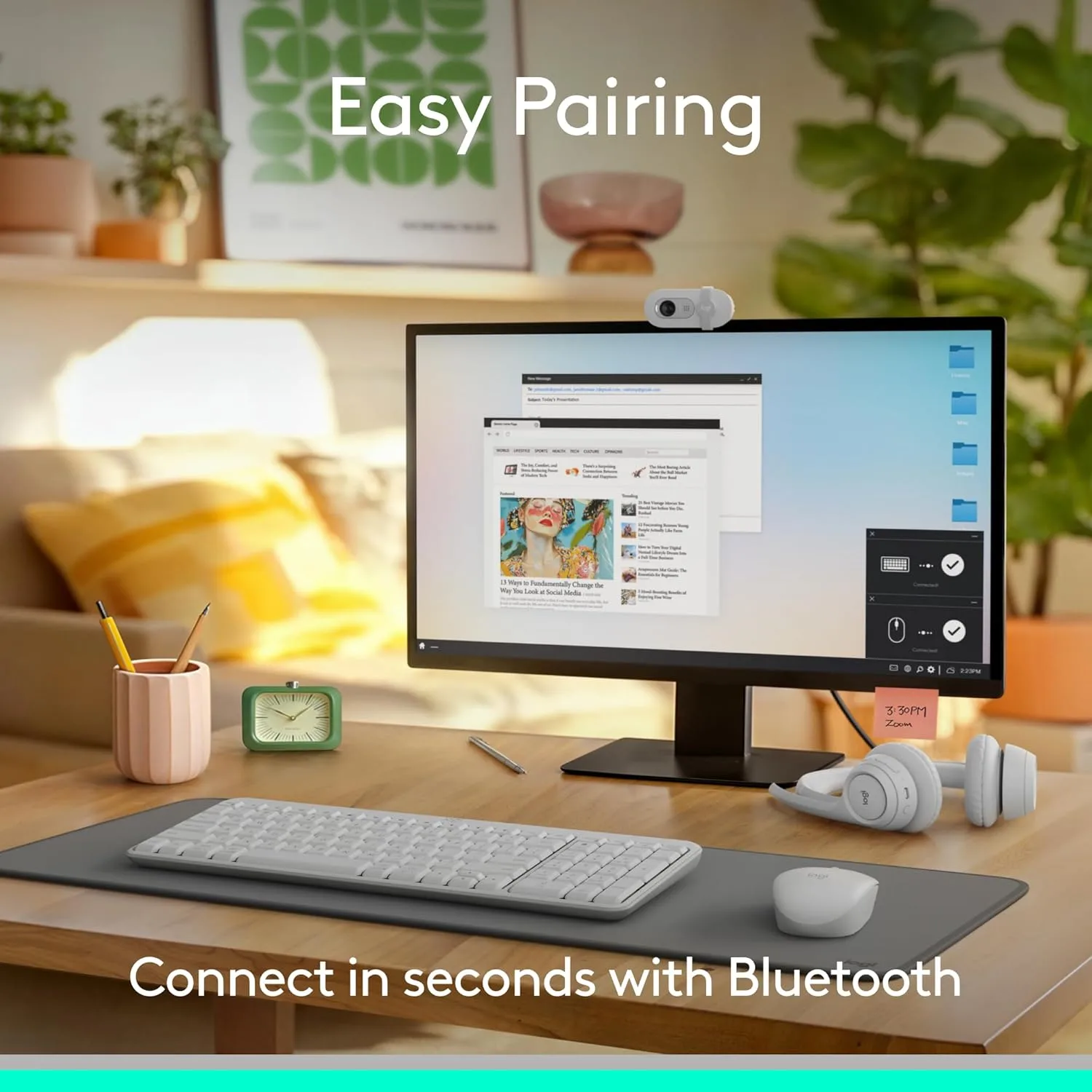 LOGITECH MK250 Bluetooth Wireless Mouse and Keyboard Combo