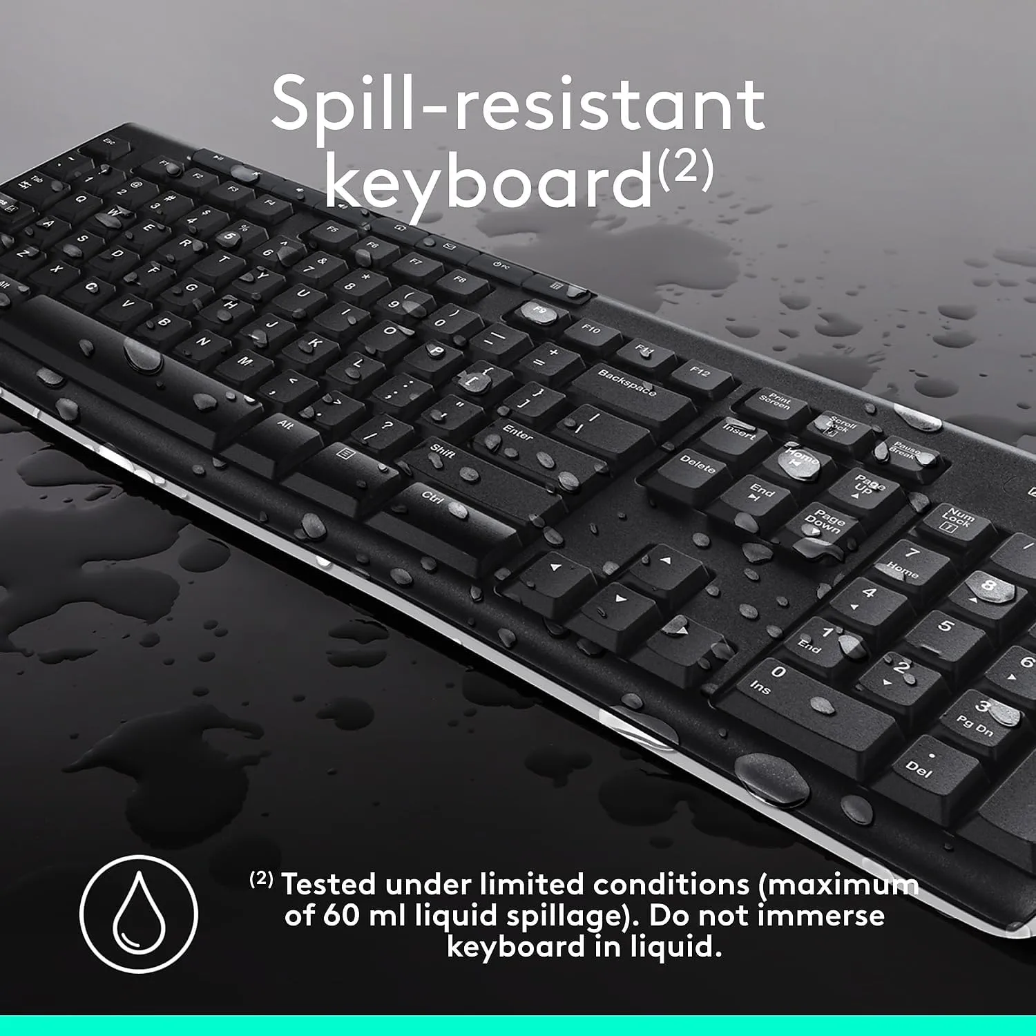 Logitech 920004536 MK270 Wireless Combo Keyboard/Mouse USB Black