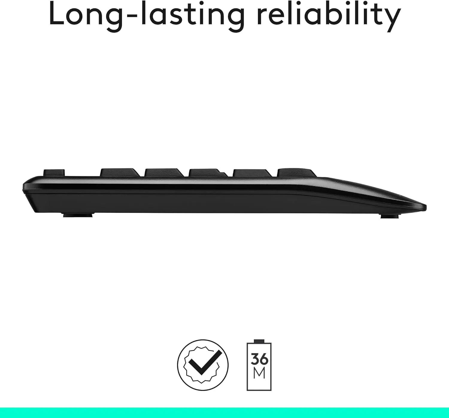 Logitech MK345 Wireless Keyboard and Mouse Combo with Palm Rest, 2.4 GHz USB Receiver, Compatible with PC, Laptop