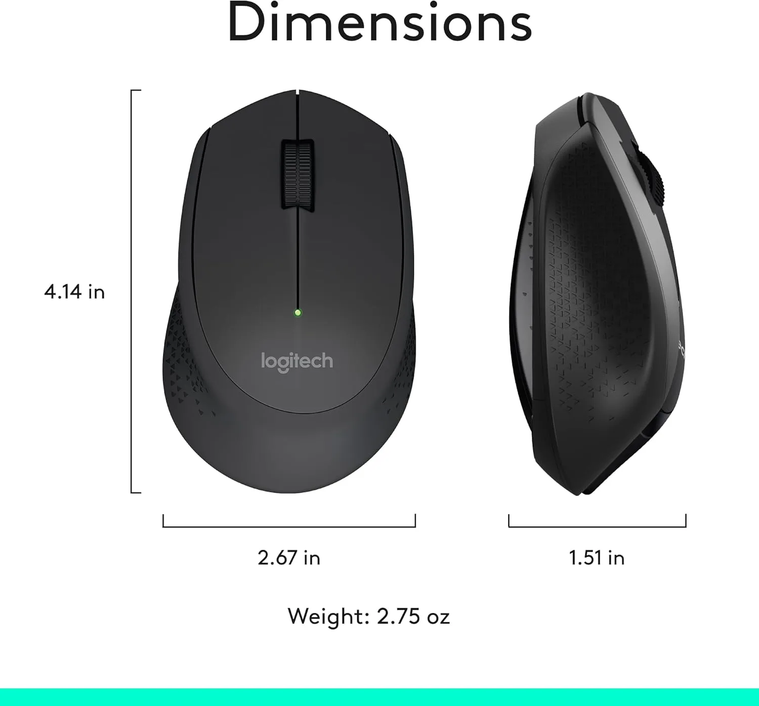 Logitech MK345 Wireless Keyboard and Mouse Combo with Palm Rest, 2.4 GHz USB Receiver, Compatible with PC, Laptop