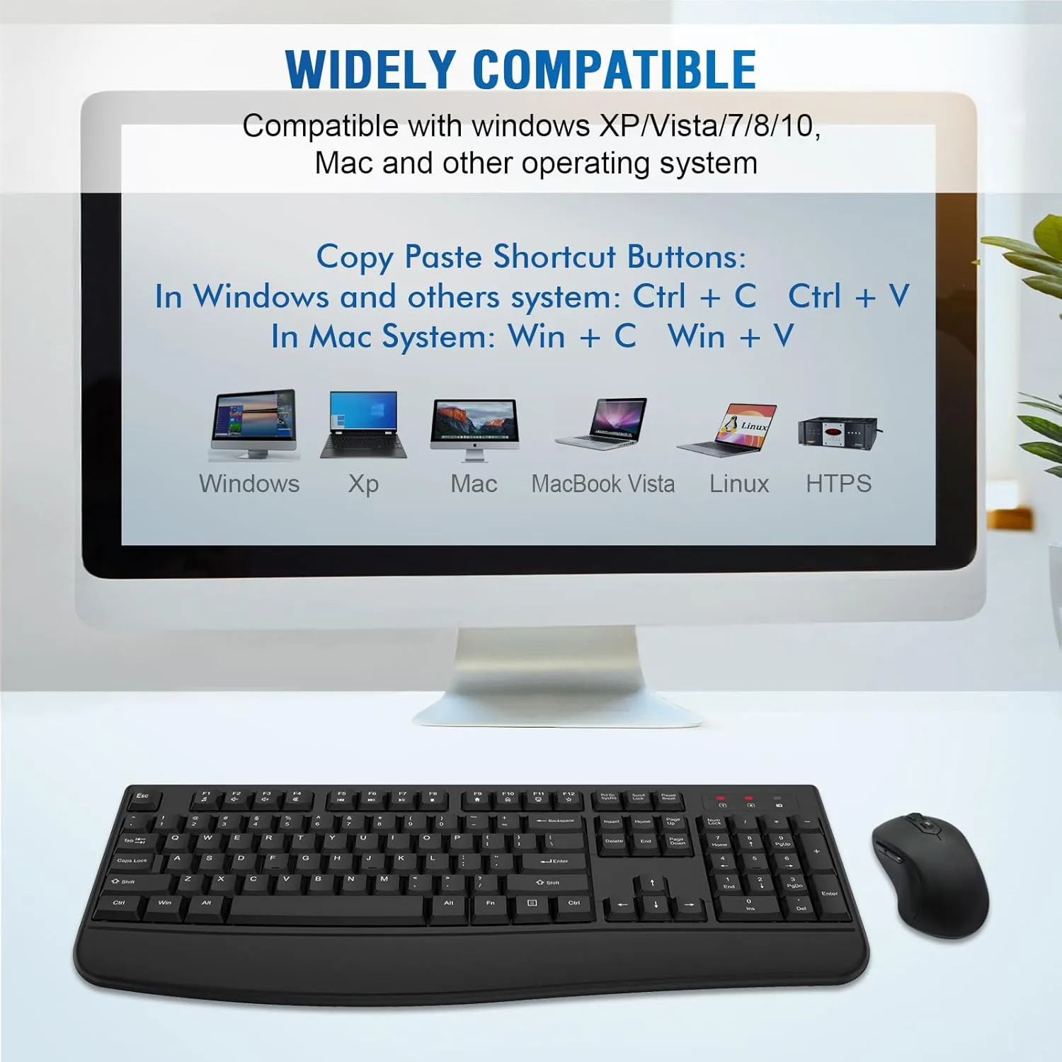 Logitech MK540 Advanced Wireless Keyboard and Mouse Combo, Black