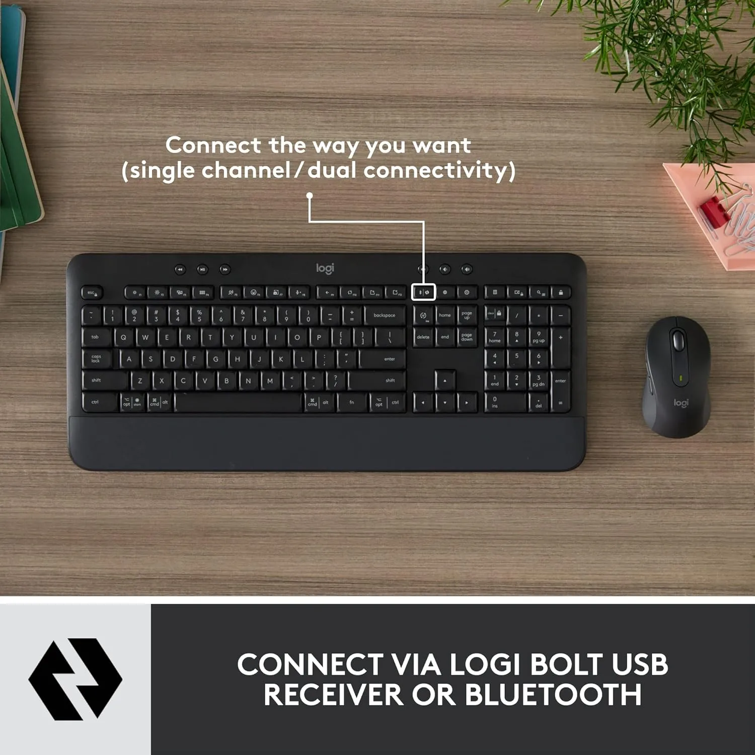 LOGITECH Signature MK650 Combo for Business - Wireless Keyboard and Mouse