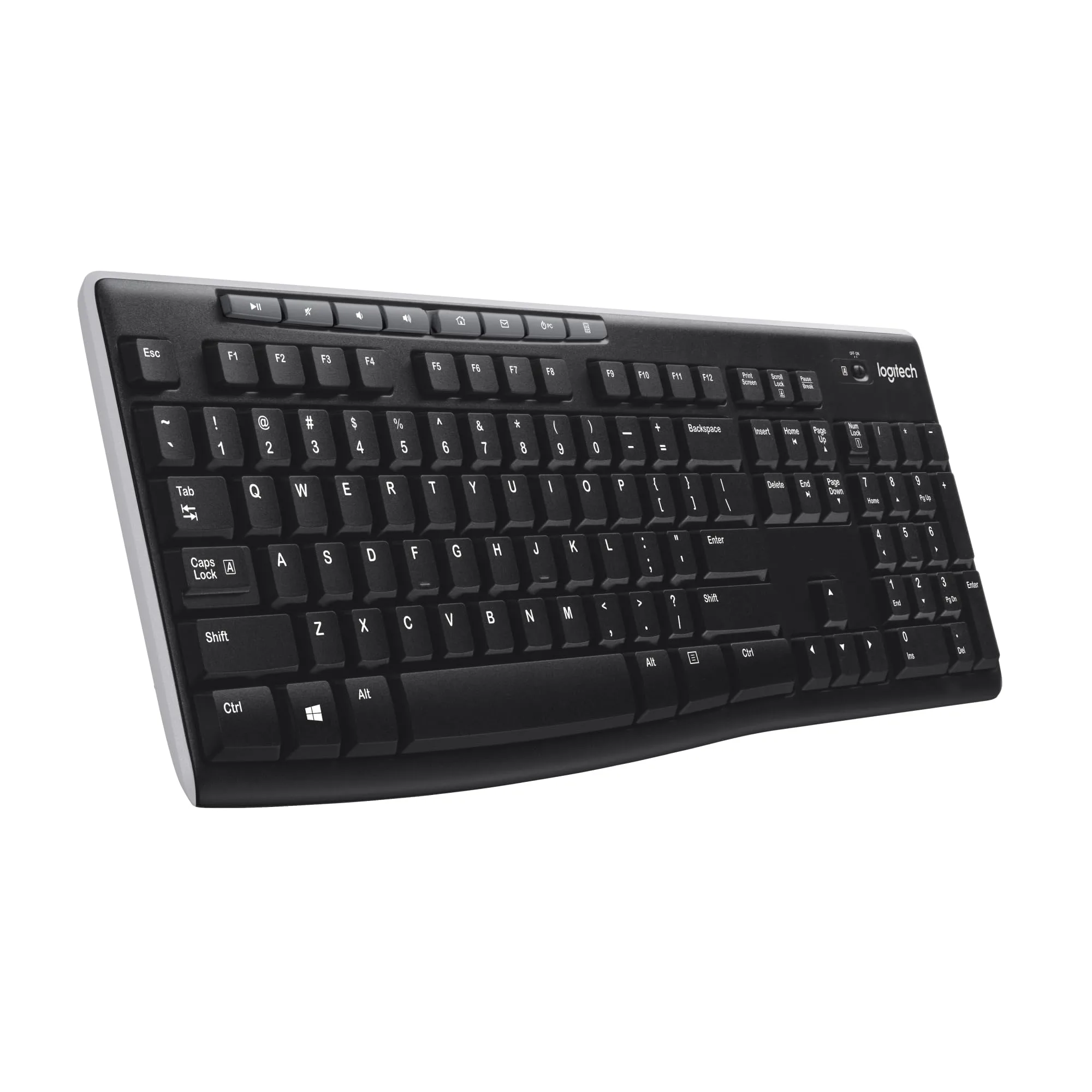 Logitech MK710 Wireless Keyboard and Mouse Combo — Includes Keyboard and Mouse, Stylish Design