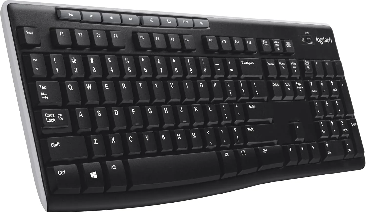Logitech MK710 Wireless Keyboard and Mouse Combo — Includes Keyboard and Mouse, Stylish Design